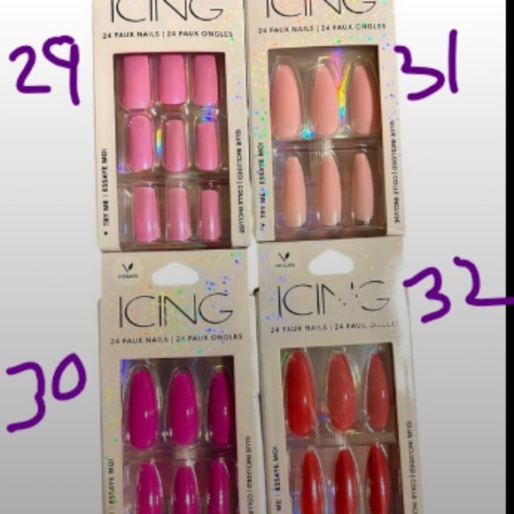 Lot of 20 Press-On Nails (Icing & Claire’s) - Picture 8 of 13